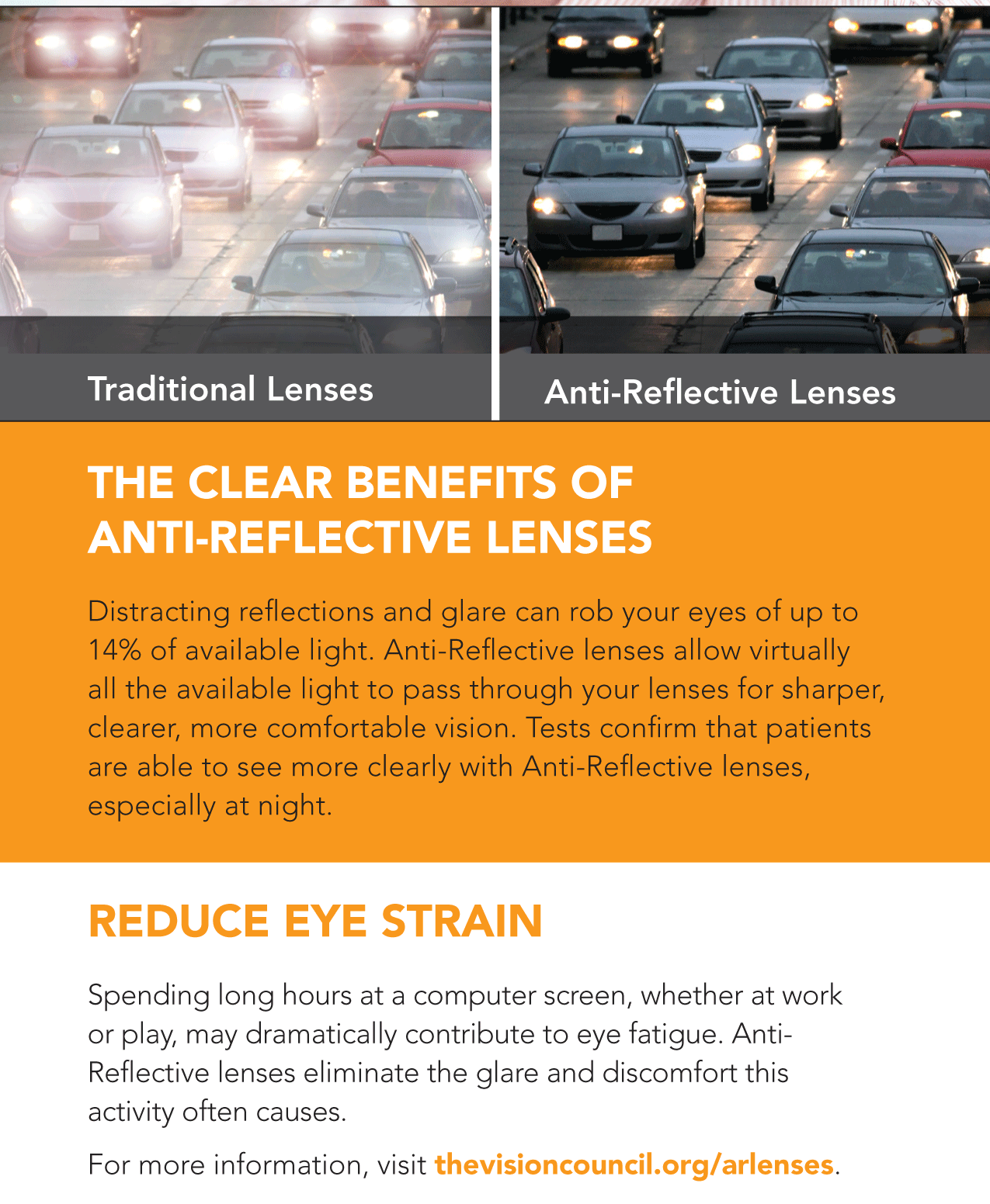 See better with anti-reflective lenses